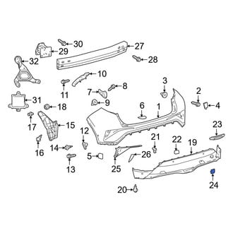Toyota OE - Rear Tow Hook Cover