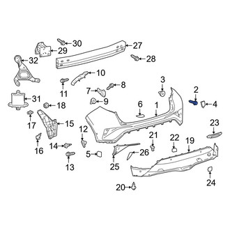 Toyota OE - Tail Light Cover Screw