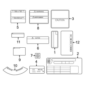 Toyota OE - Information Labels - Labels