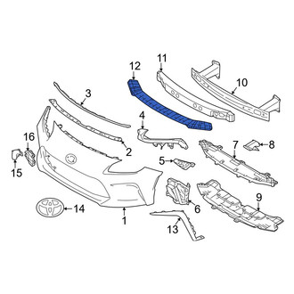 Toyota OE - Front Lower Bumper Impact Absorber