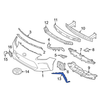 Toyota OE - Front Left Lower Bumper Trim