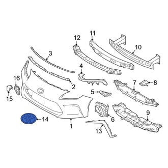 Toyota OE - Front Bumper Cover Emblem