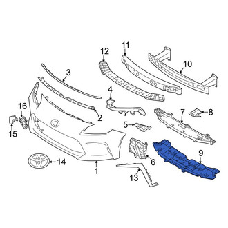 Toyota OE - Front Lower Radiator Support Splash Shield