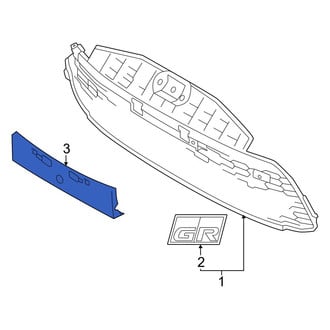 Toyota OE - Front License Plate Bracket