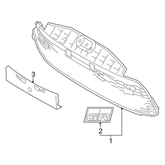 Toyota OE - Front Bumper & Grille - Grille & Components