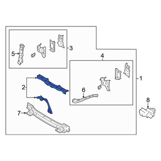 Toyota OE - Front Upper Radiator Support Tie Bar