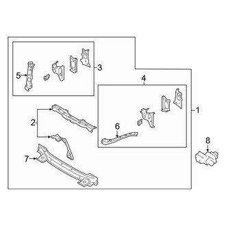 Toyota OE - Radiator Support