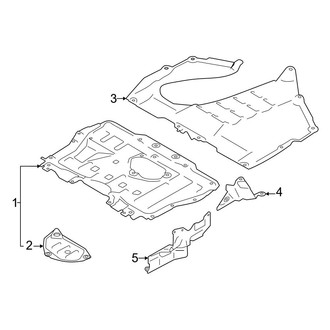 Toyota OE - Radiator Support - Splash Shields