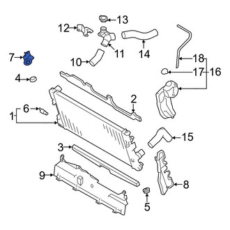 Toyota OE - Right Upper Radiator Mount Bracket