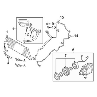 Toyota OE - Air Conditioner & Heater - Condenser, Compressor & Lines