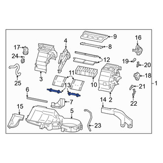 Toyota OE - Left HVAC Mode Door Lever Link