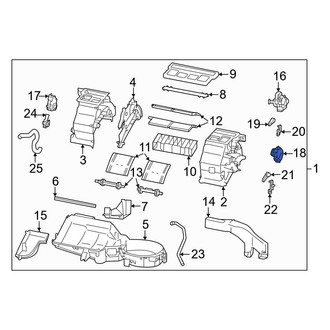 Toyota OE - HVAC Air Inlet Door Actuator