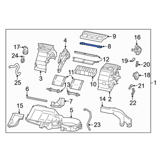 Toyota OE - Inner HVAC Unit Case Cover