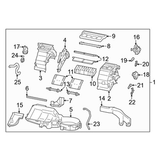 Toyota OE - HVAC Unit Case Assembly
