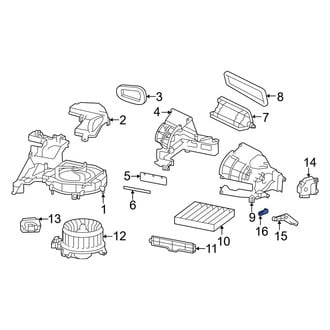 Toyota OE - HVAC Recirculation Door Actuator Lever