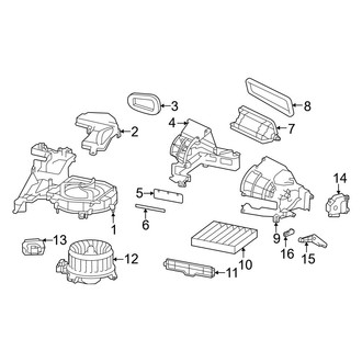 Toyota OE - Air Conditioner & Heater - Blower Motor & Fan