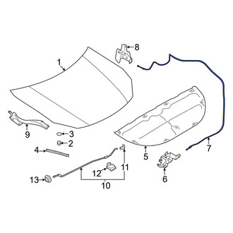 Toyota OE - Front Hood Release Cable