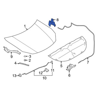 Toyota OE - Front Hood Release Handle