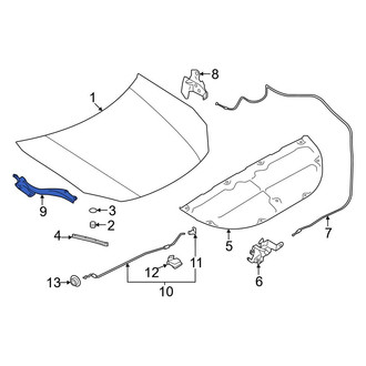 Toyota OE - Front Left Hood Hinge