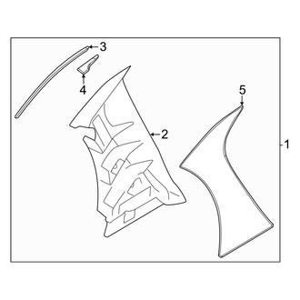 Toyota OE - Front Left Fender Molding