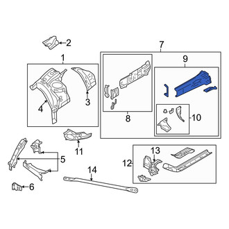 Toyota OE - Front Left Inner Frame Side Member