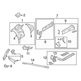 Toyota OE - Front Left Frame Side Member Assembly