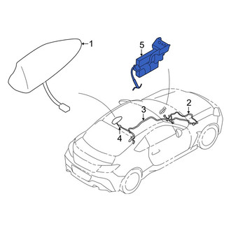 Toyota OE - Front Radio Antenna Assembly