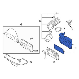 Toyota OE - Upper Air Filter Housing
