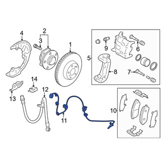 Toyota OE - Front Left ABS Wheel Speed Sensor