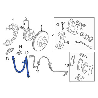 Toyota OE - Front Left Brake Hydraulic Hose
