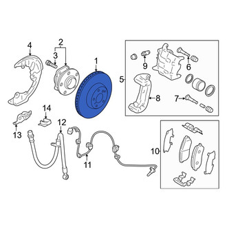 Toyota OE - Front Disc Brake Rotor