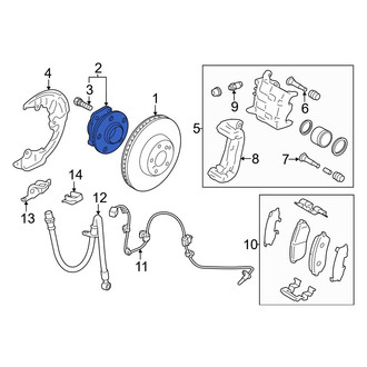 Toyota OE - Front Wheel Bearing and Hub Assembly