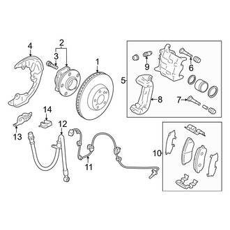 Toyota OE - Front Suspension - Brake Components