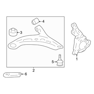 Toyota OE - Front Suspension - Suspension Components