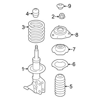 Toyota OE - Front Suspension - Struts & Components