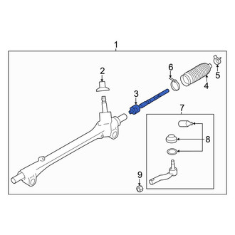 Toyota OE - Inner Steering Tie Rod End
