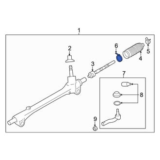 Toyota OE - Inner Rack and Pinion Bellows Clamp