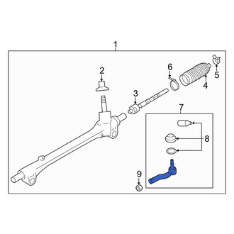 Toyota OE - Inner Steering Tie Rod End