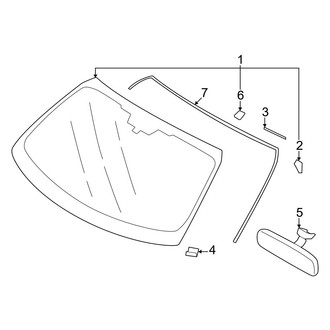 Toyota OE - Windshield - Glass (Standard Tr)