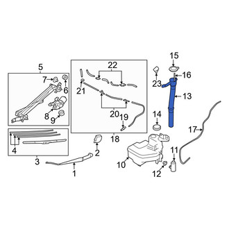 Toyota OE - Front Washer Fluid Reservoir Filler Pipe