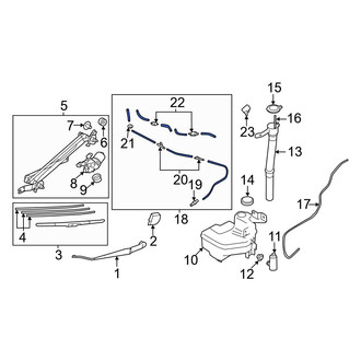 Toyota OE - Front Windshield Washer Hose