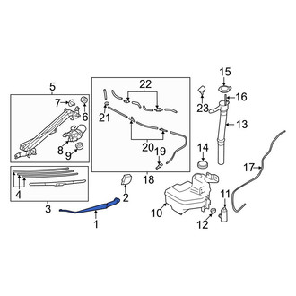 Toyota OE - Right Wiper Arm