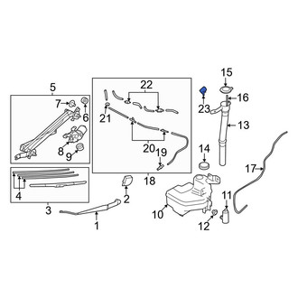 Toyota OE - Front Windshield Washer Nozzle