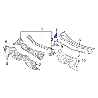 Toyota OE - Left Cowl Molding
