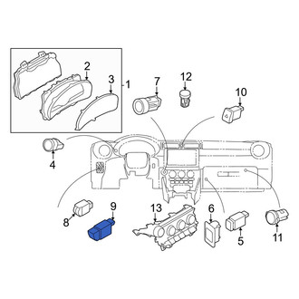 Toyota OE - Rear Trunk Lid Release Switch