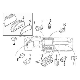 Toyota OE - Instrument Panel - Cluster & Switches