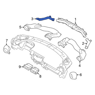 Toyota OE - Left Upper Instrument Panel Air Duct