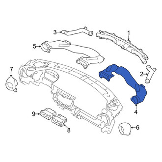 Toyota OE - Right Lower Instrument Panel Air Duct