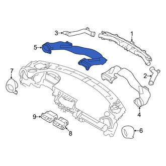 Toyota OE - Left Lower Instrument Panel Air Duct