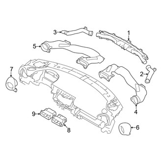 Toyota OE - Instrument Panel - Ducts
